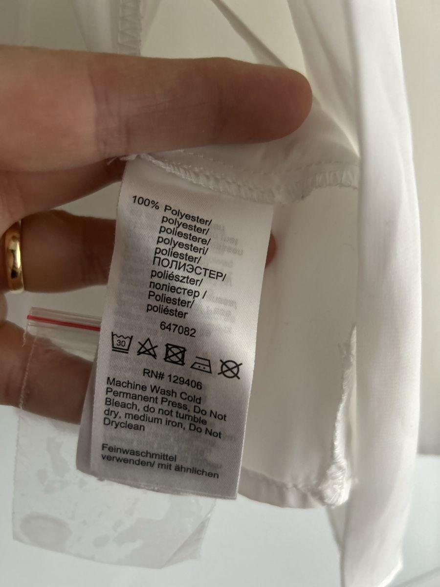 Camicette: Weisse Bluse mit Fallten Gr 48/50, – Usato da Oftringen venduto da Jola16 3