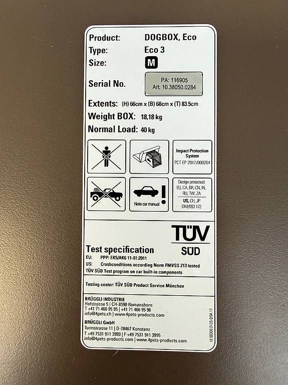 Käfige, Transport & Sicherheit: Hundebox 4pets Eco 3 Medium – Gebraucht aus Ipsach von Remue65 3