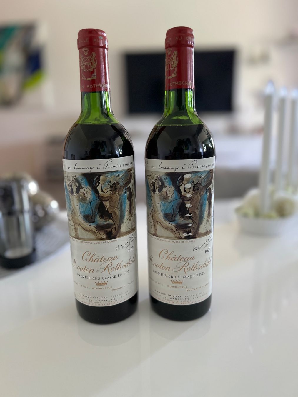 Mouton Rothschild Vino: 2 Fl. Mouton Rothschild 1973 – Nuovo e nell'imballaggio originale da Birmensdorf ZH venduto da Zielasco