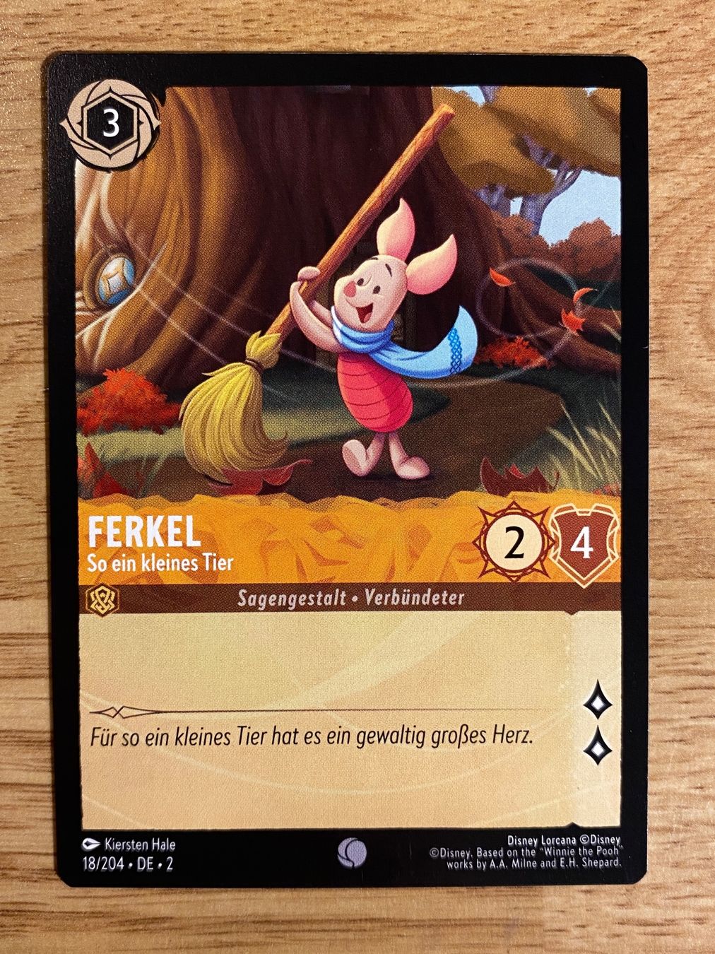 Disney Carte collezionabili: Ferkel 18 DE Disney Lorcana 2 Winnie Puuh – Nuovo (secondo la descrizione) da Rafz venduto da SaintCruz