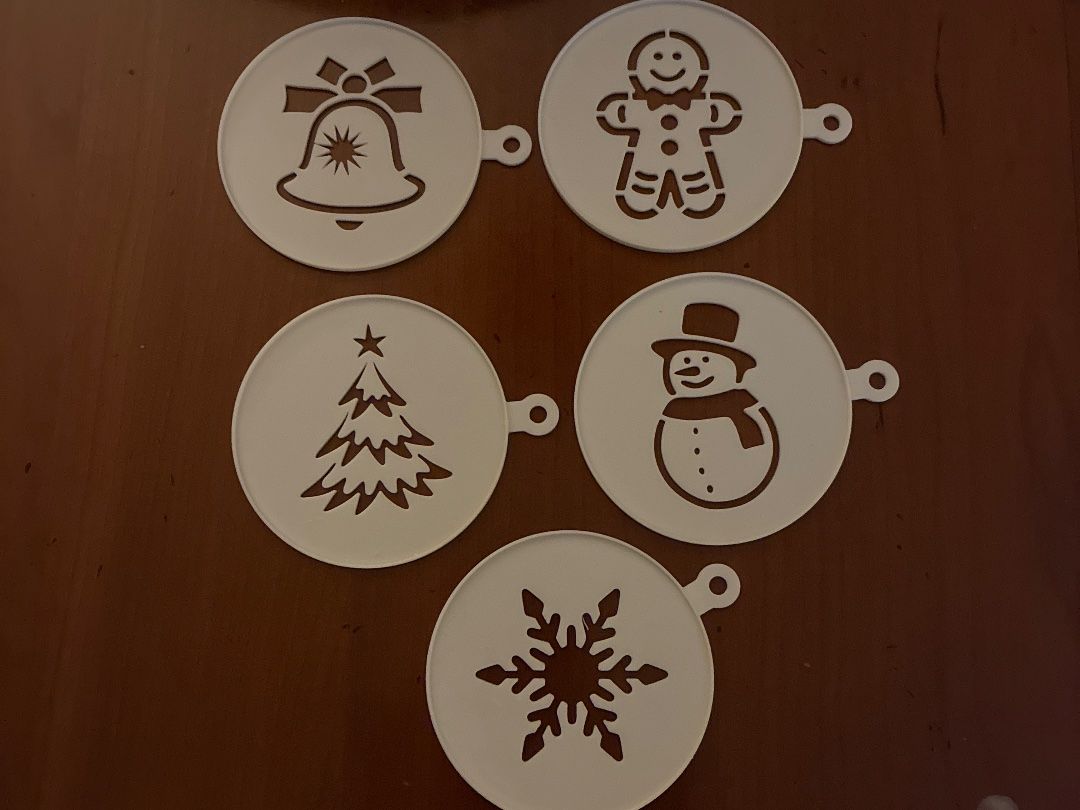 Sciablone: Kaffeeschablonen Weihnachts-Set – Nuovo e nell'imballaggio originale da Steinebrunn venduto da FunkyFlood