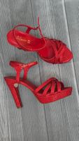 Alesya Glitzer High Heel Sandaletten - 37 - Lady in Red ❤️