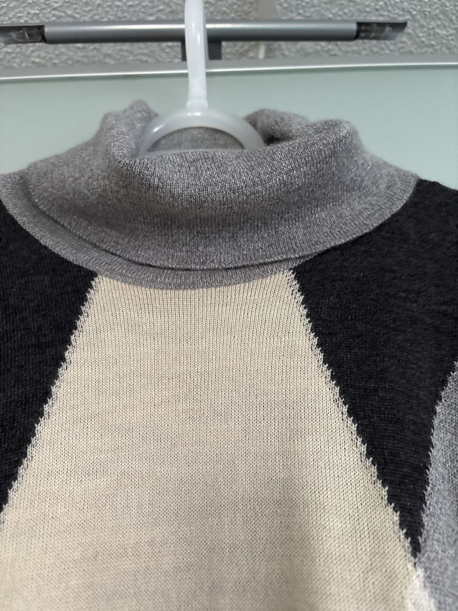 Pullover & Sweatshirts: Retro Rollkragen-Pullover/Kleid im Argyle-Stil, Grösse M – Neu (gemäss Beschreibung) aus Hendschiken von Uraniali 3