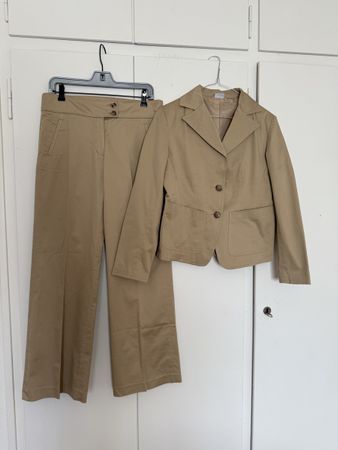 Beige Hosenanzug Gr. 40, harmony,