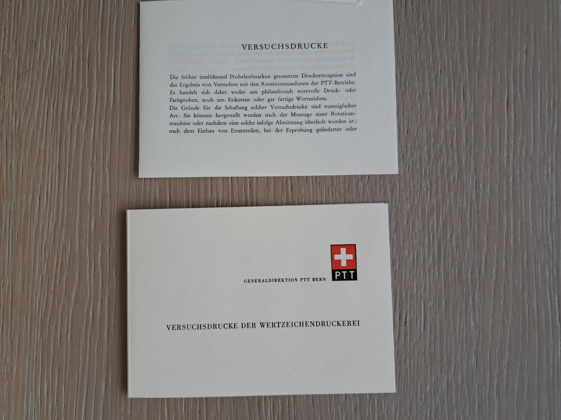 Tutti i francobolli: Schweiz Versuchsdrucke PTT Marken – Usato da Bazenheid venduto da derdelorean01 4