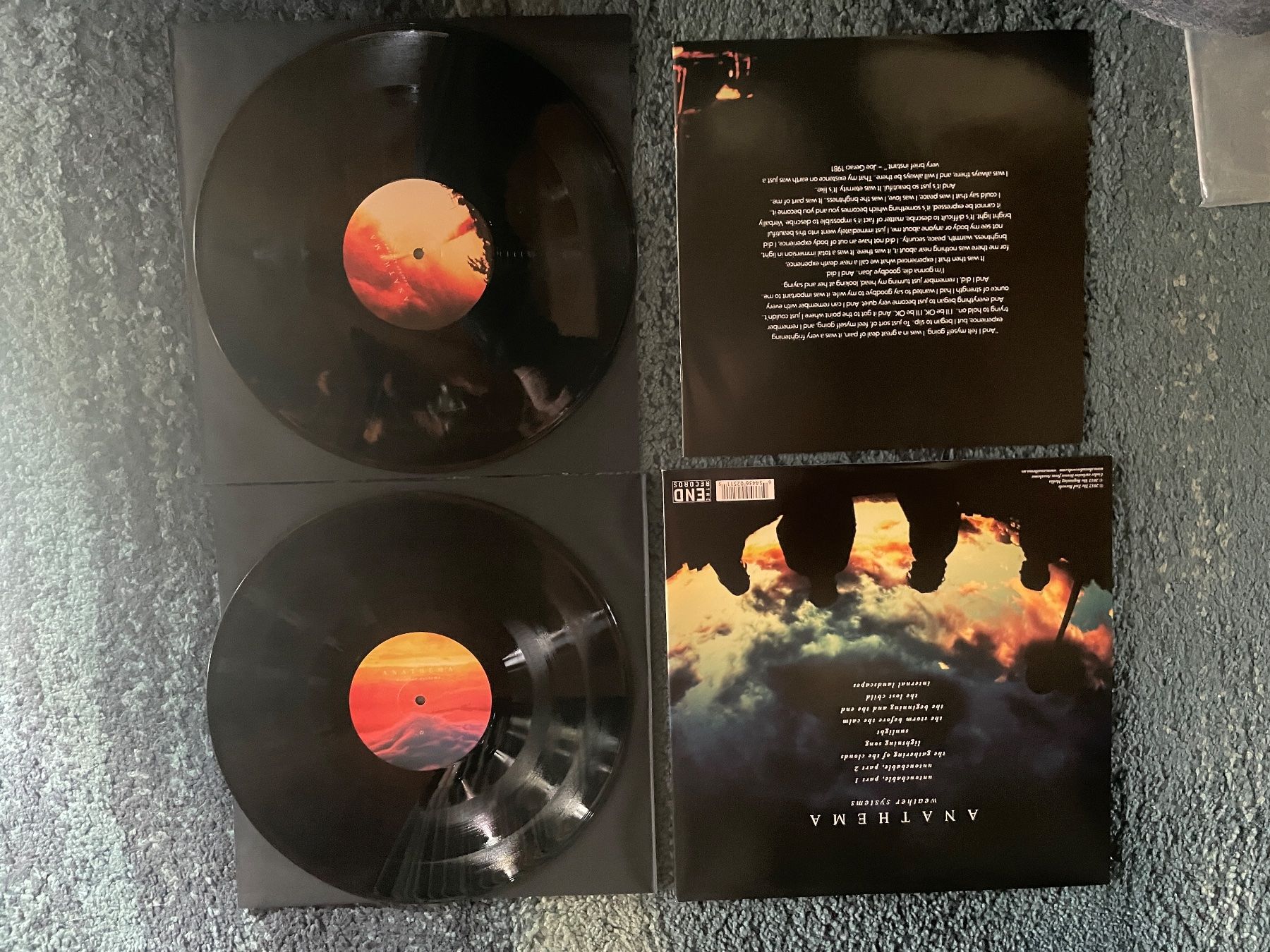 Dischi in vinile: Anathema – Weather Systems  DLP 2012 – Usato da Neuenhof venduto da django3001 1