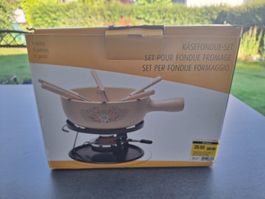Käsefondue Set 9-teilig mit 6 Gabeln guter Zustand