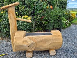 Holzbrunnen für Wasser