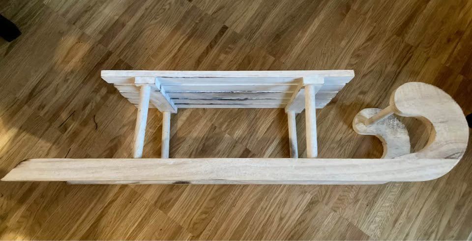 Tutte le decorazioni: Schöner Deko Holz Schlitten – Nuovo (secondo la descrizione) da Rudolfstetten venduto da Stellina1975 2