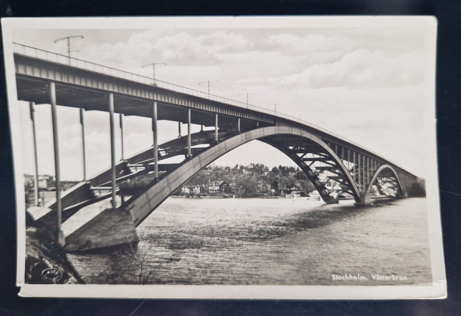 Ansichtskarten: Stockholm Västerbron Brücke 1936 – Gebraucht aus Melchnau von Arthurius