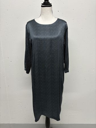 Niu Seidenkleid Gr. S, Kleid gepunktet blau/petrol
