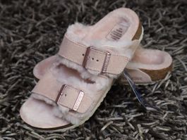 Birkenstock, Arizona Sherling, 33, Veloursleder, Schule, NEU