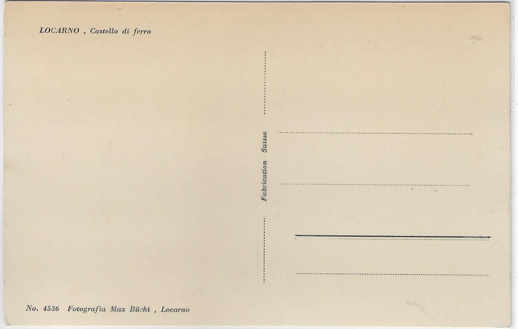 Cartoline postali: Locarno - Castello di ferro – Antico da Ettingen venduto da Kartenplanet 1
