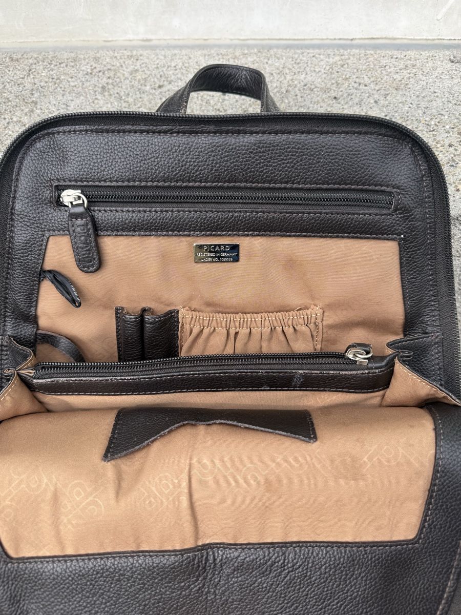 Picard Borse: Elegante Picard Ledertasche – Usato da Winterthur venduto da Anjey 1