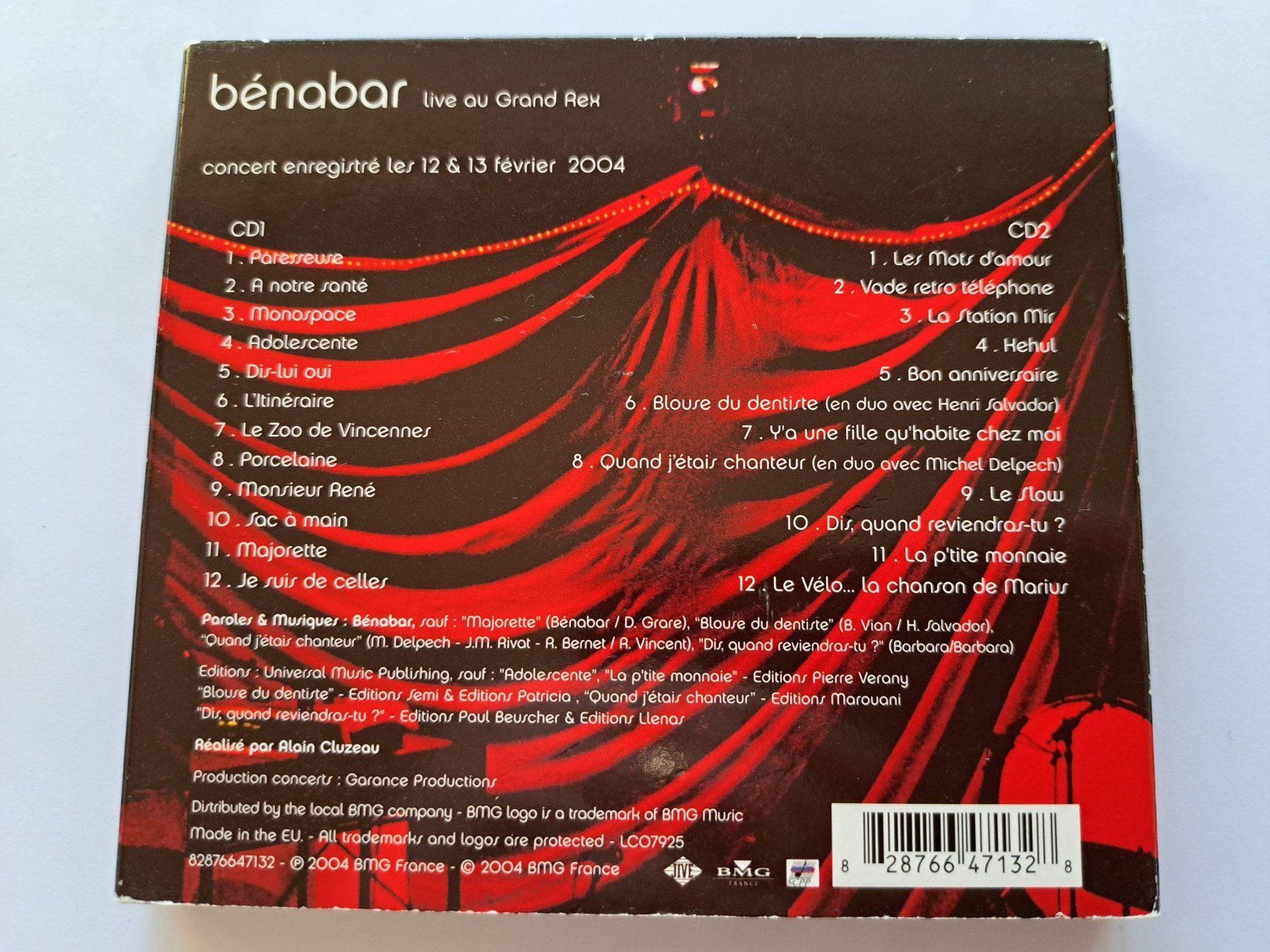 CD: Cd Bénabar - Live au grand Rex – Usato da Pully venduto da bro_n52j 1