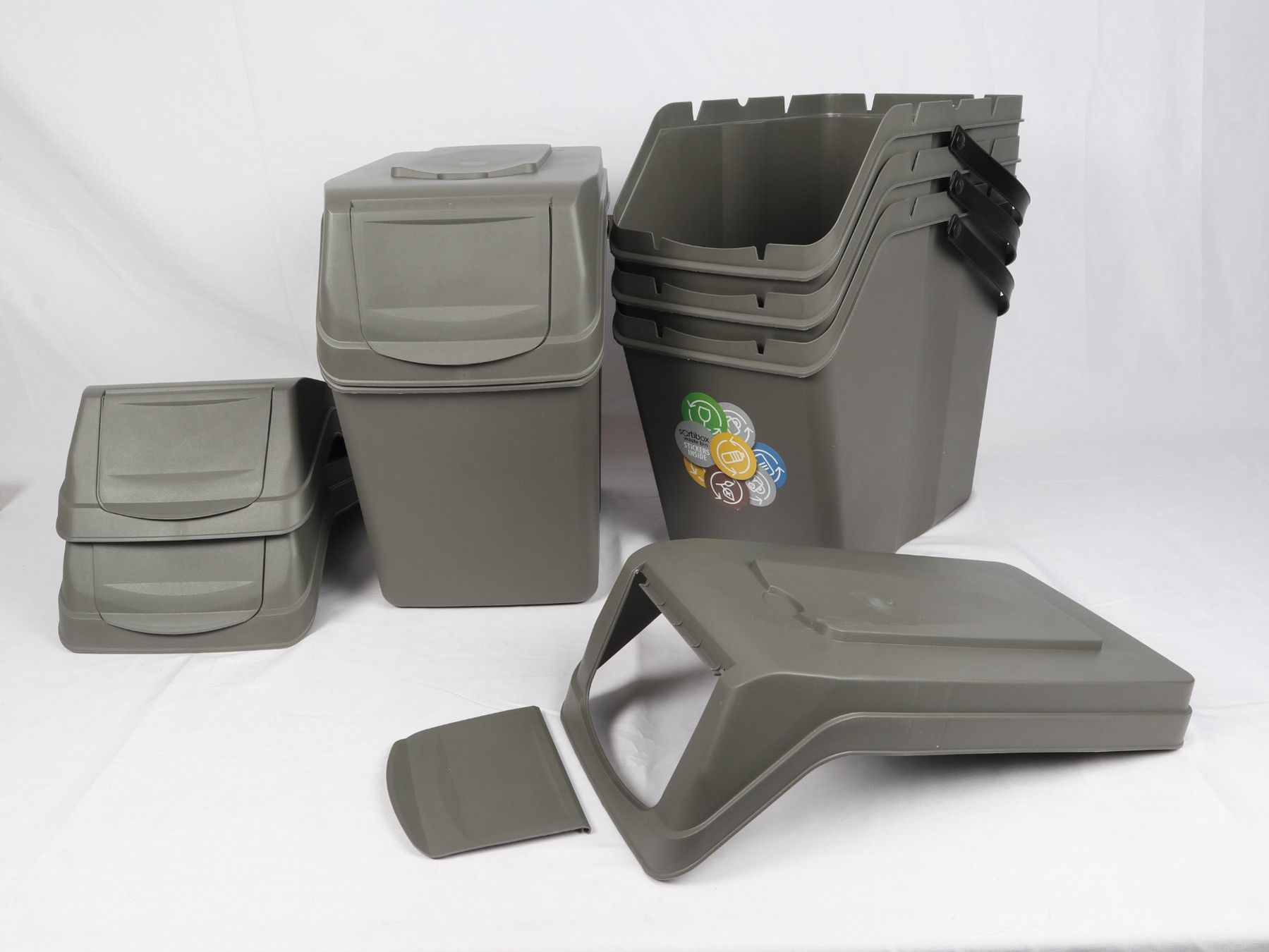 Cestini per rifiuti: PROSPERPLAST Sortibox 20L 4er Set. – Nuovo (secondo la descrizione) da Steinen venduto da Restwert_Steinen 1