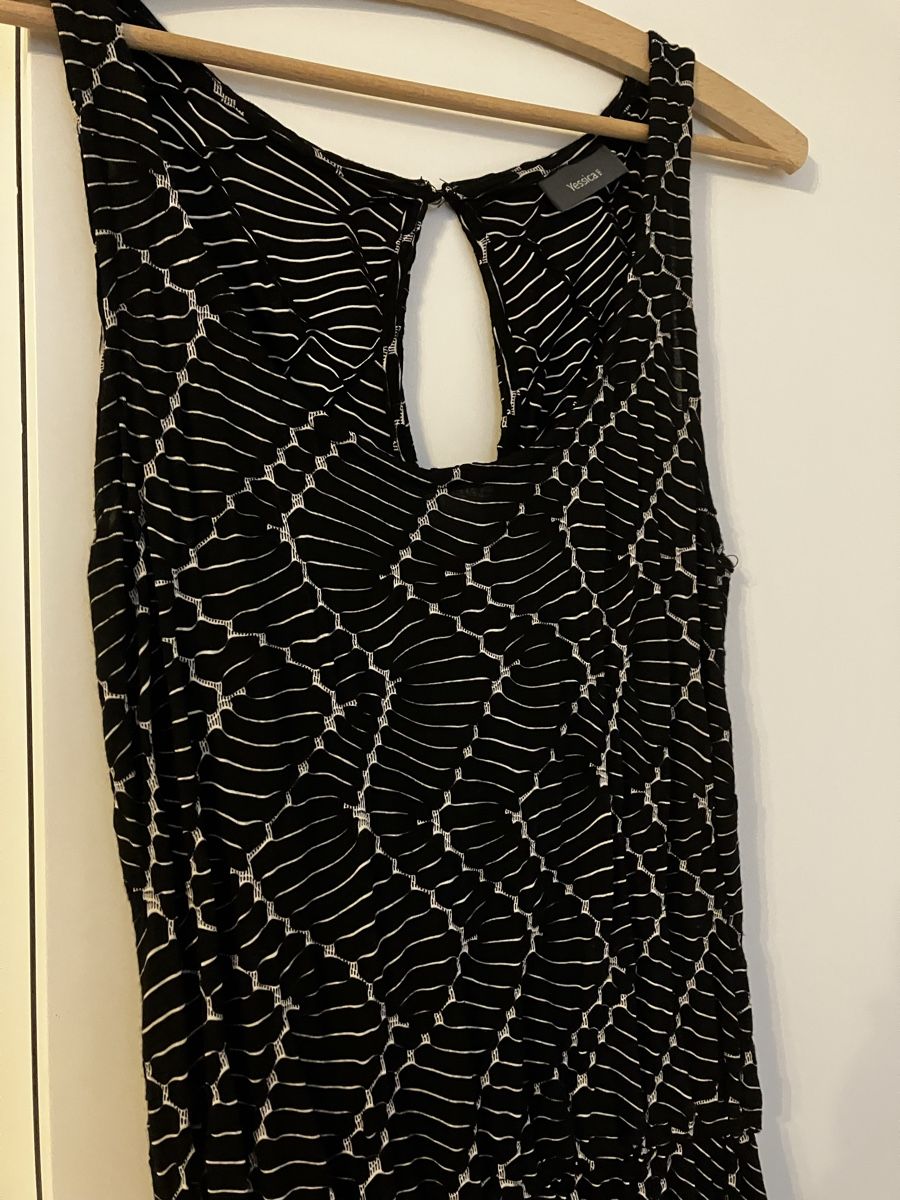 Kleider: Maxikleid schwarz/weiss – Gebraucht aus Wabern von caja_6 1