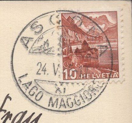 Cartoline postali: Ronco  s.  A. 1945    K- Stempel 6 – Usato da Aarau venduto da kufi44 2