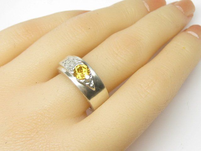 Anelli: Vintage Designer Ring Silber 925 + MP Citrin Gr. 57+ – Usato da Ermatingen venduto da Decovin 2