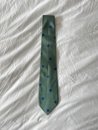 Valentino Herren Seidenkrawatte, Top Zustand, Grün-Blau