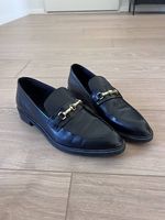 Schwarze Leder-Loafers Gr. 40, guter Zustand