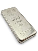 Silberbarren 1 Kilo Argor SA Chiasso 999.0 Switzerland 