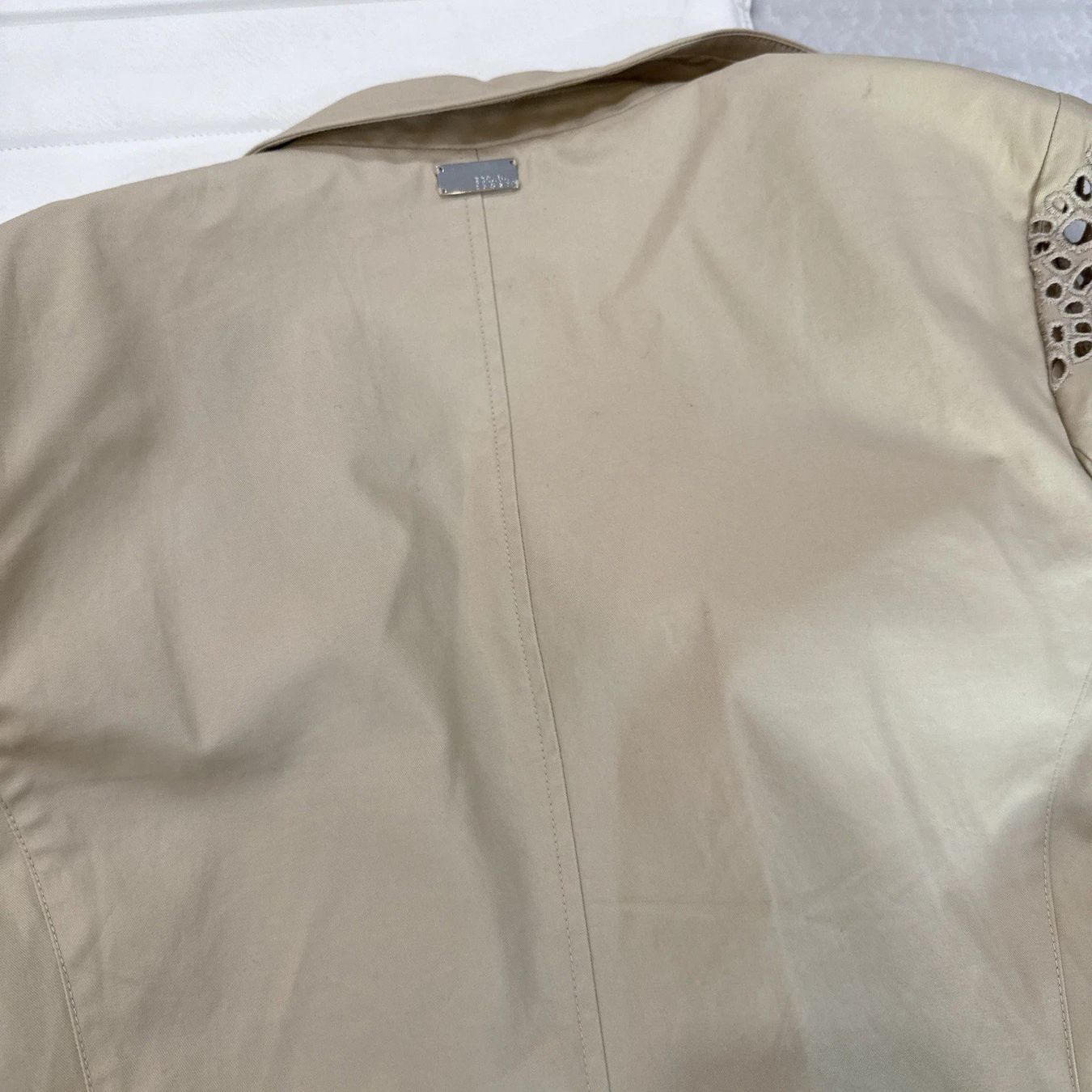 Costumi: Escada Sommer Set, Gr. 36, Beige, mit Lochmuster - Top Zu... – Usato da Obergösgen venduto da crystalfox 4