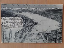 Zürich-See - aus der Vogelschau - 1903