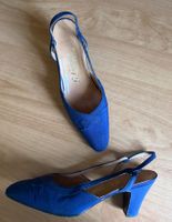 Sandales Slingback Vintage Chic bleu marine Pointure 38