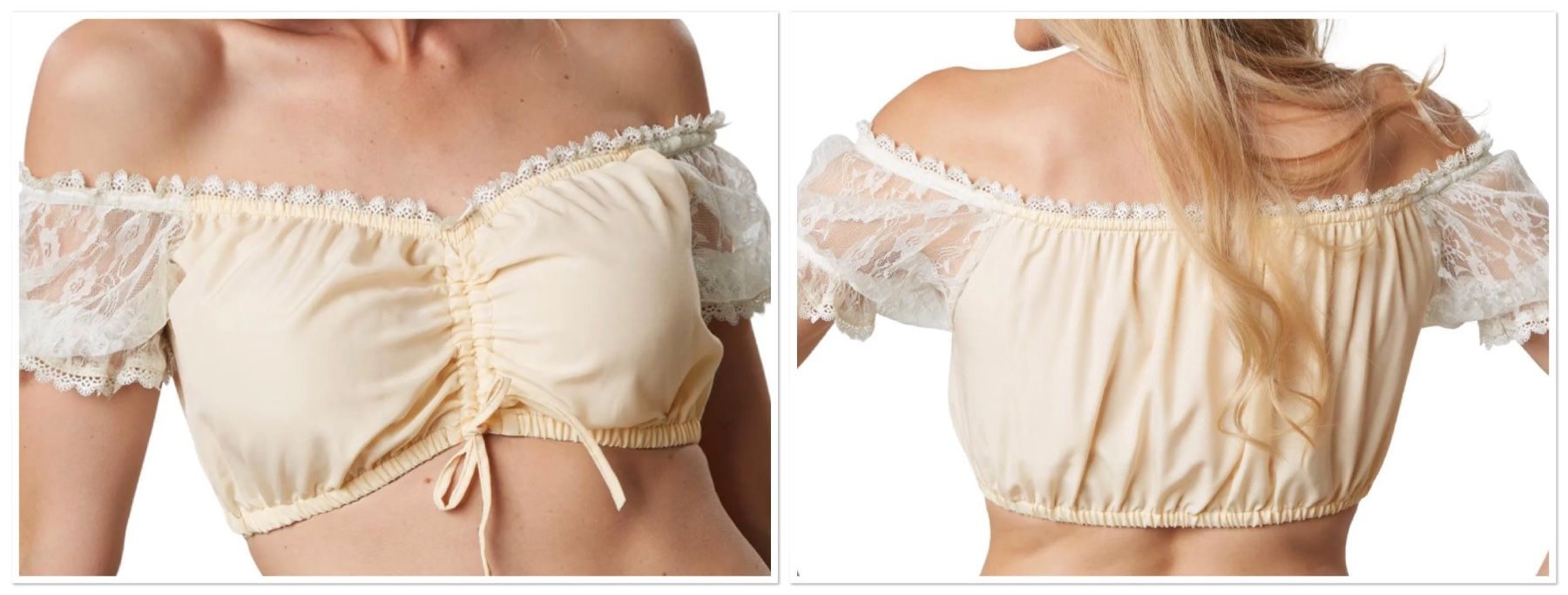 Costumi: Ausverkauf Dirndlbluse Hanni Gr. L – Nuovo e nell'imballaggio originale da Oberegg venduto da MR-shop