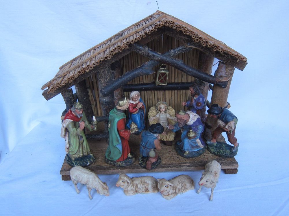 WEIHNACHTSKRIPPE MIT FIGUREN Kaufen auf Ricardo