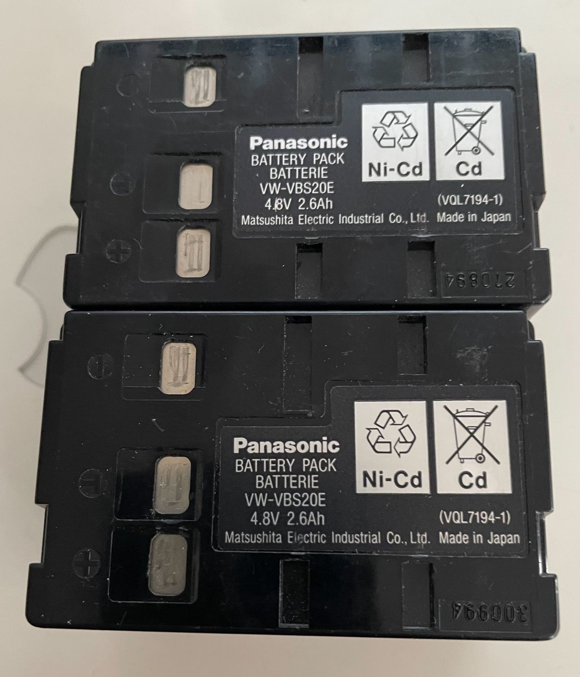 Panasonic Batterie: Panasonic  Battery pack Akku – Usato da Riehen venduto da Lord7M7