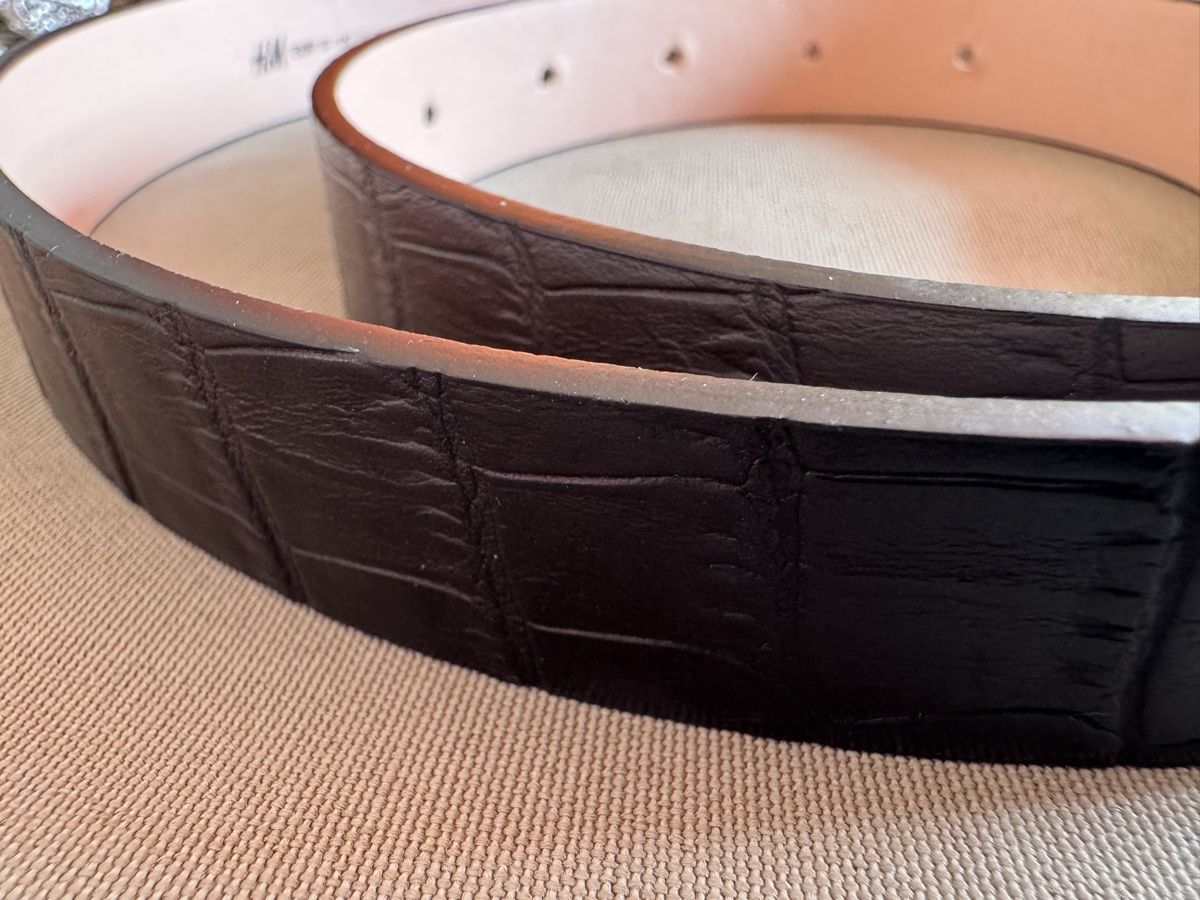 H&M Cinture: H&M Krokoprint Guertel Schwarz Grösse S – Usato da Neuhausen venduto da rom_zrr2 1