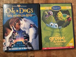 DVD Paket: Cats & Dogs, Das grosse Krabbeln - Top Zustand!
