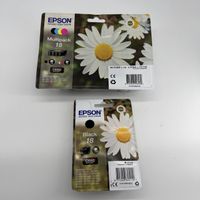 Cartouches d'encre Epson 18 neuves, multipack et noir