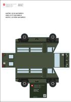 BASTELBOGEN POSTER SCHWEIZER ARMEE MILITÄR DURO II, NEU