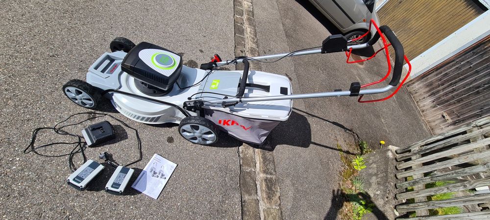 IKRA Akku Rasenmäher Mulchmäher IAM 404325 S TwinPower Kaufen auf