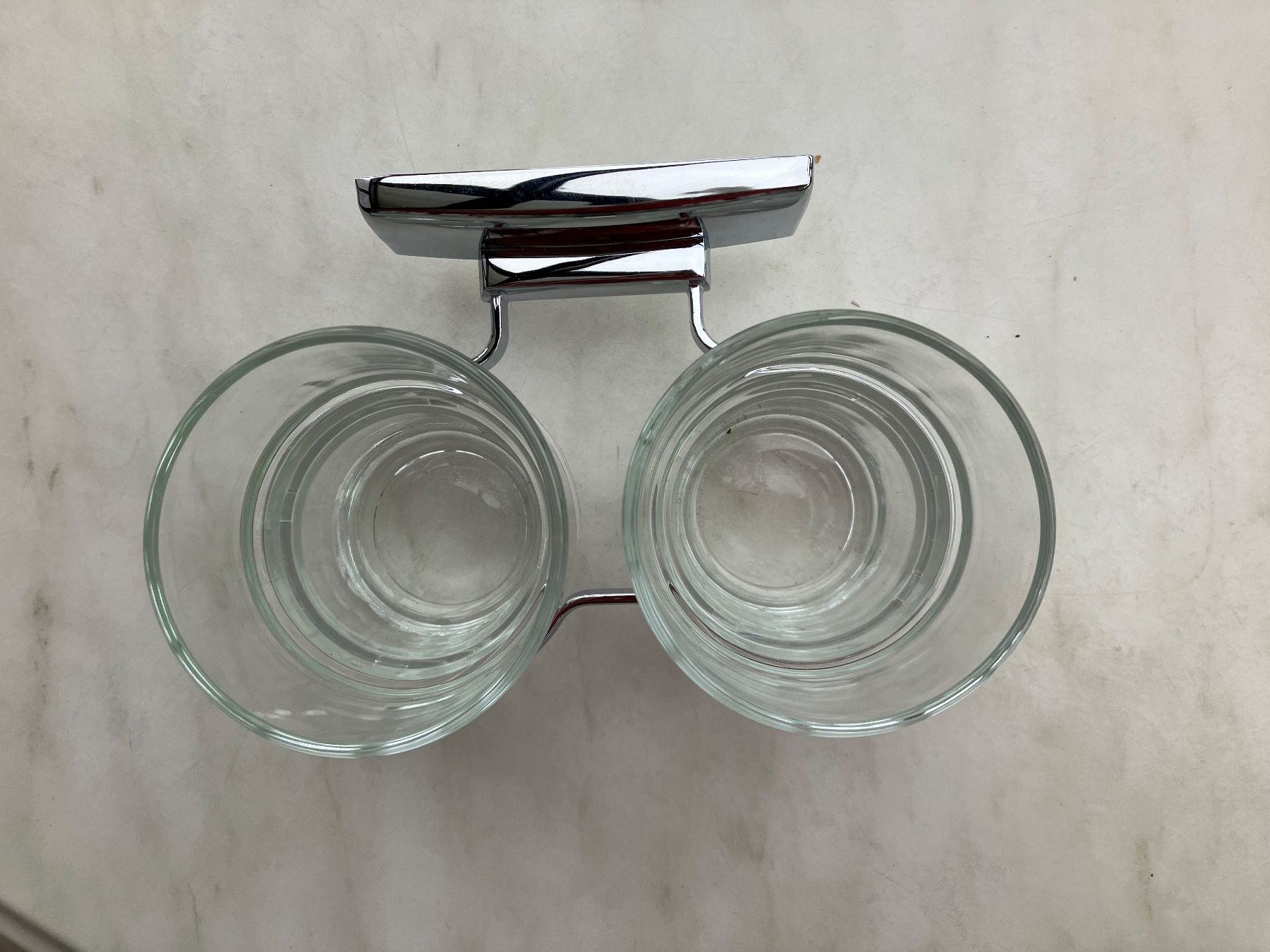 Altro per la casa: CHIC Doppelglashalter, Glas & Chrom - neu – Nuovo (secondo la descrizione) da Rüegsauschachen venduto da limek 2