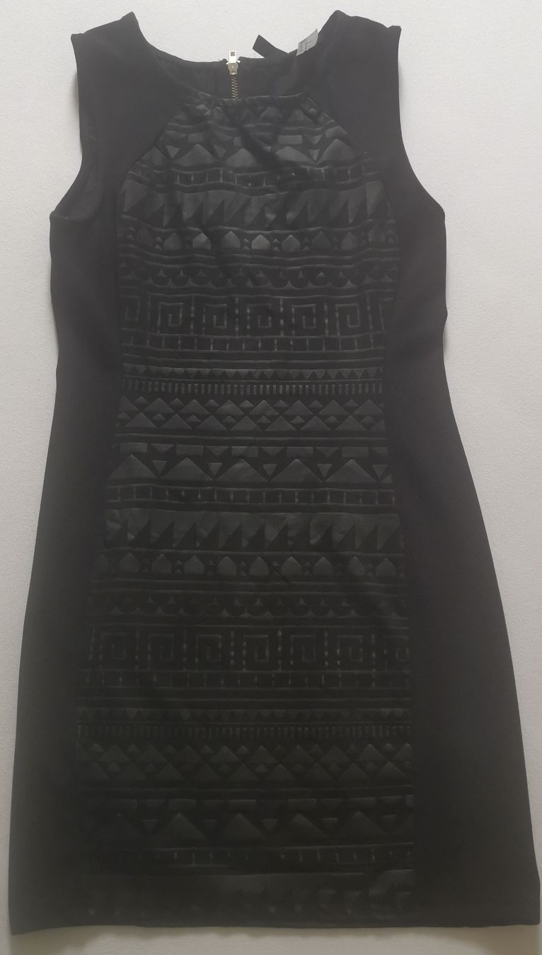 H&M Vestiti: Robe noire élégante motifs géométriques – Nuovo (secondo la descrizione) da Biel/Bienne venduto da Edi5Roli3