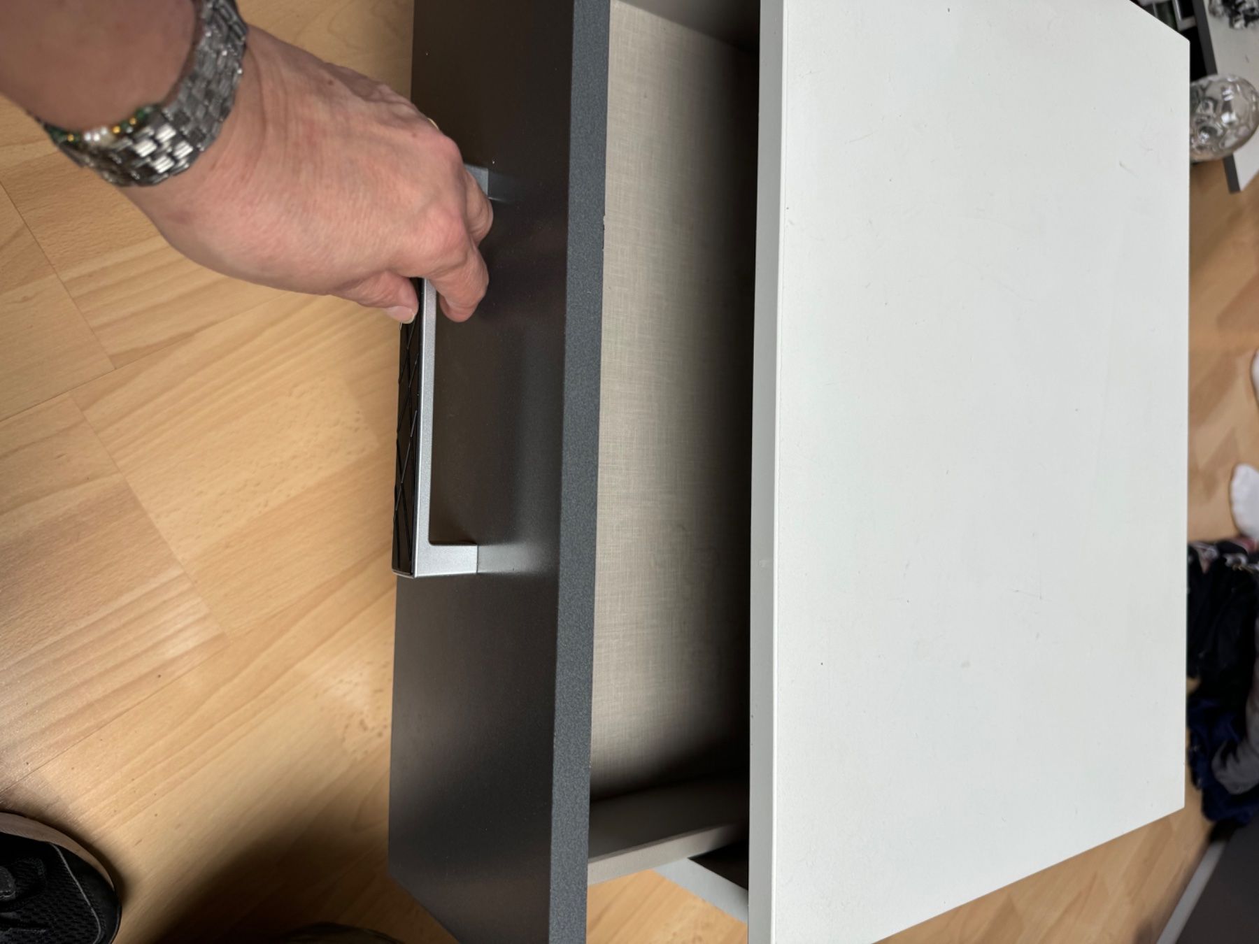 Comodini: Table de nuit moderne avec 2 tiroirs spacieux – Usato da Veyrier venduto da kimedovapa 1