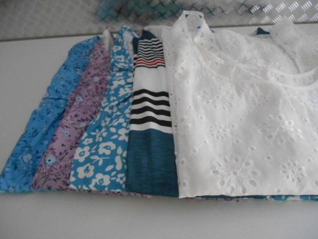 Lot 5 blouses femme 54 - neuf