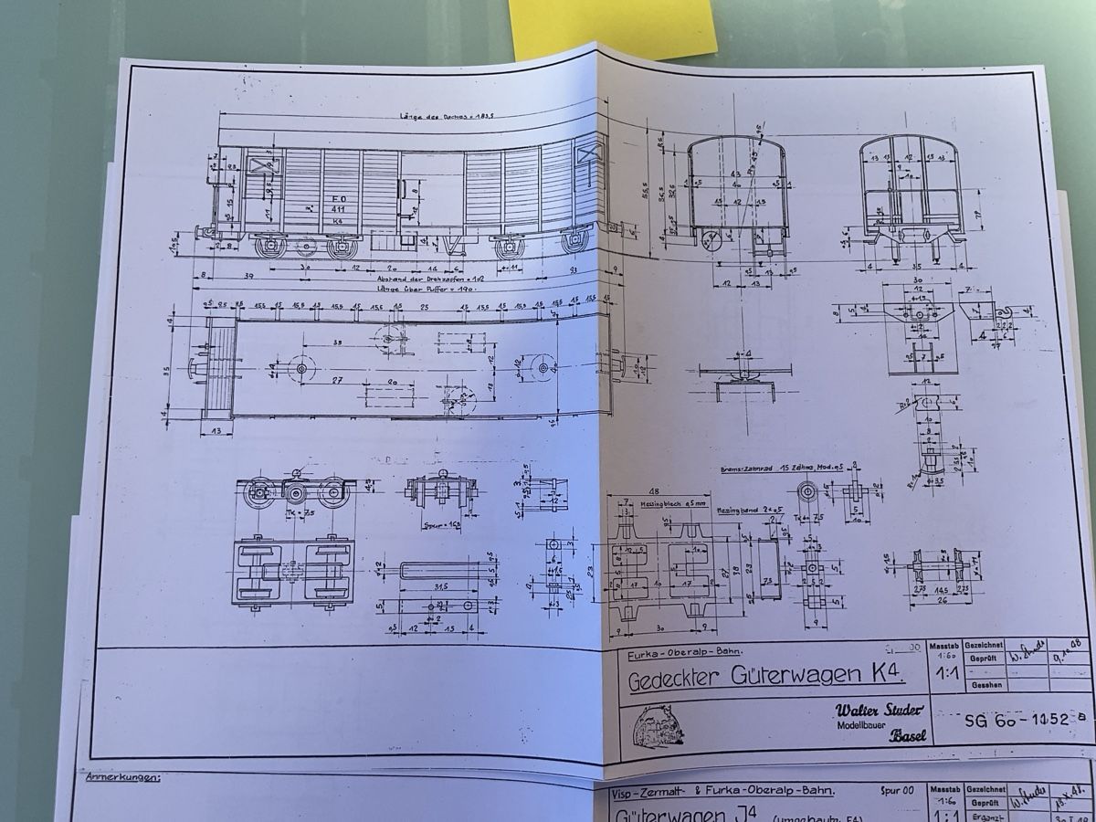 Modelleisenbahnen: 7 Plans pour modélisme ferroviaire, Wagon BVZ & FO – Neu (gemäss Beschreibung) aus Chexbres von rochecolombe 3