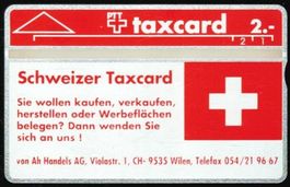 Taxcard 004E_03543 Schweizer Taxcard ungebraucht