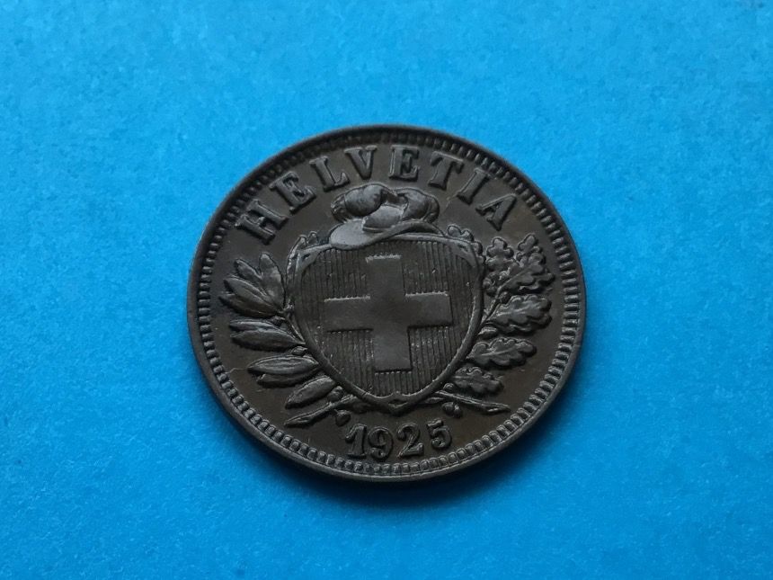 Tutti le monete: 2 Rappen 1925 Unzirkuliert – Nuovo (secondo la descrizione) da St. Margrethen SG venduto da alfapeugeot10 1