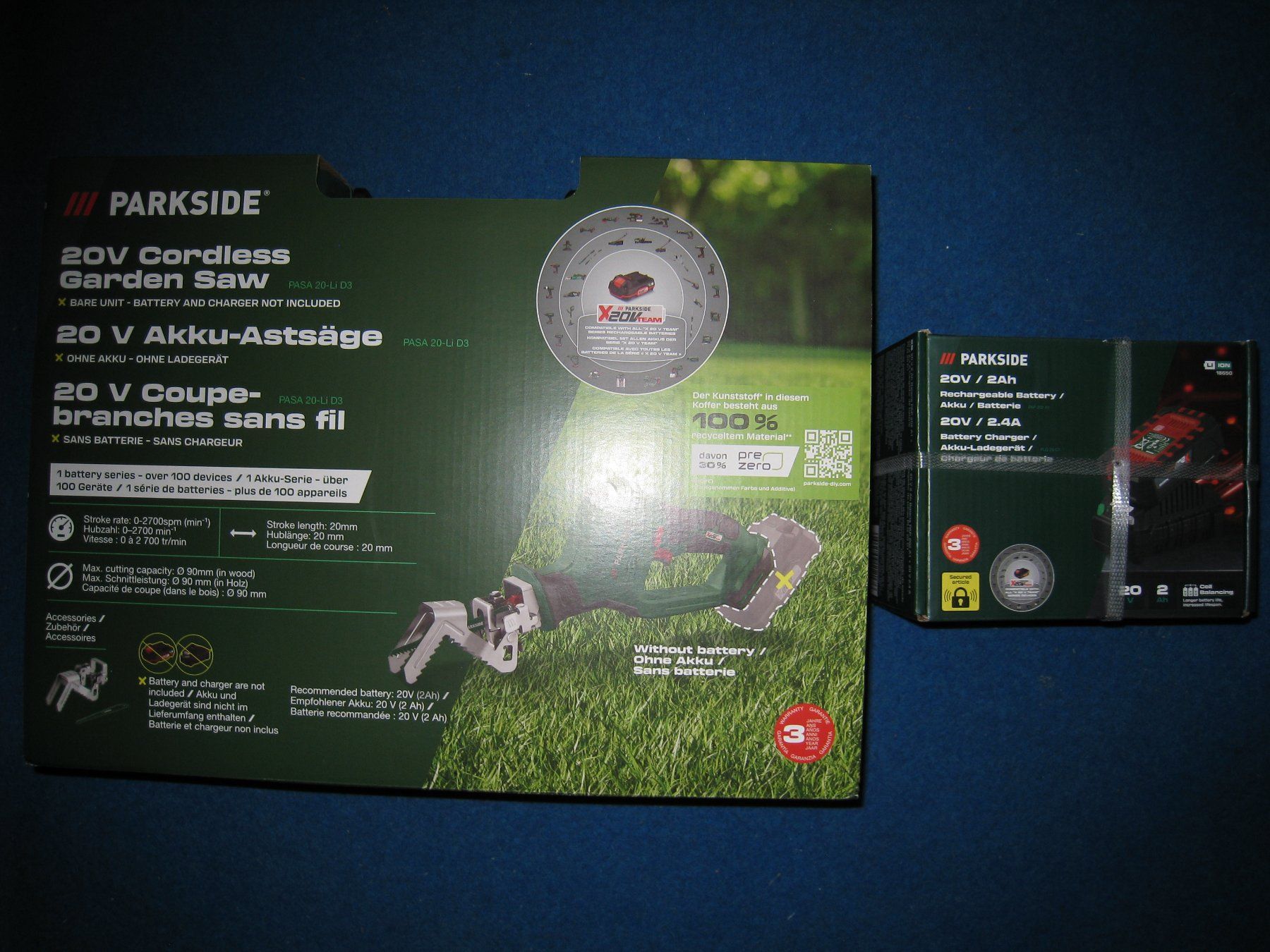 Sägen: Scie sabre-Coupe-branches , 20 V.Parkside – Neu und originalverpackt aus Roche VD von occ_9z7j 2