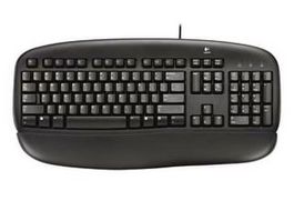 Logitech Deluxe Keyboard Business schwarz CH-Layout PS/2