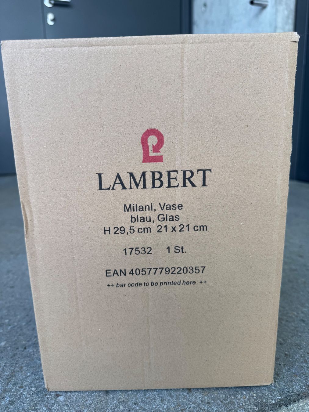 Lambert Vasi & Recipienti: Blaue Vase MILANI von LAMBERT – Nuovo e nell'imballaggio originale da Triboltingen venduto da Lavazza9 4