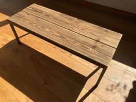 Charaktervolles Beistelltischlein, Altholz, 90x34x31cm
