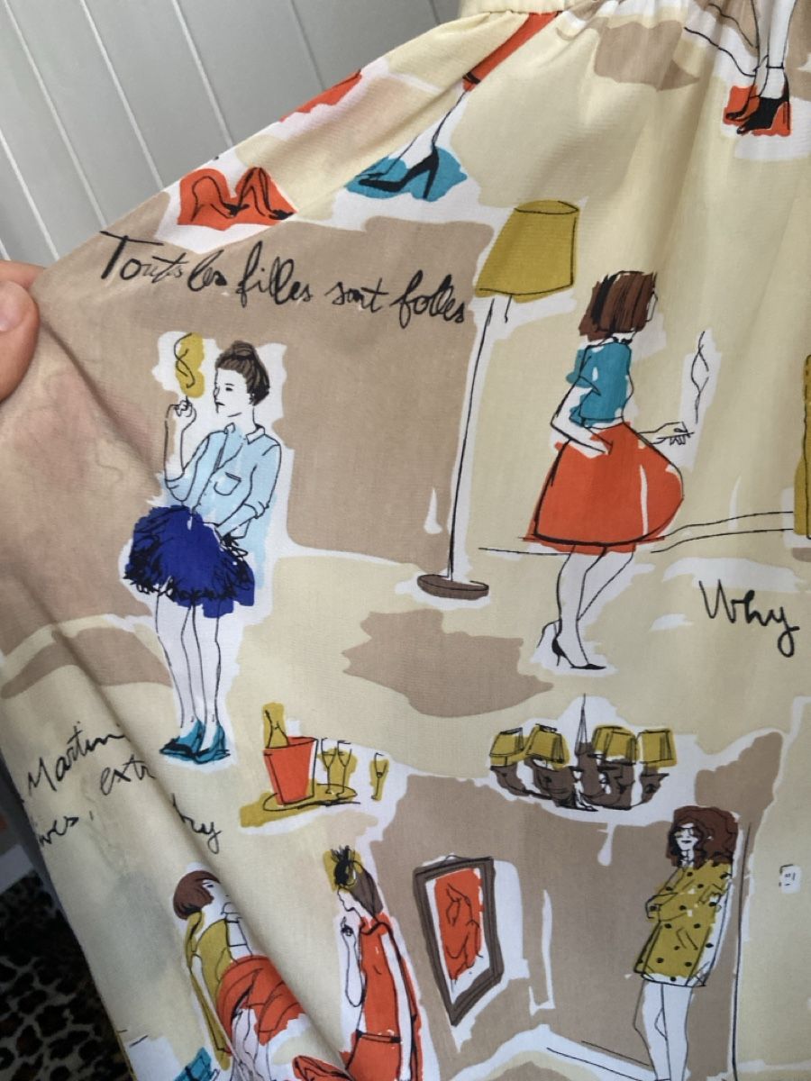 Vestiti: Chic Kleid mit grafischem Muster Gr. S/34 – Usato da Murten venduto da februari 3