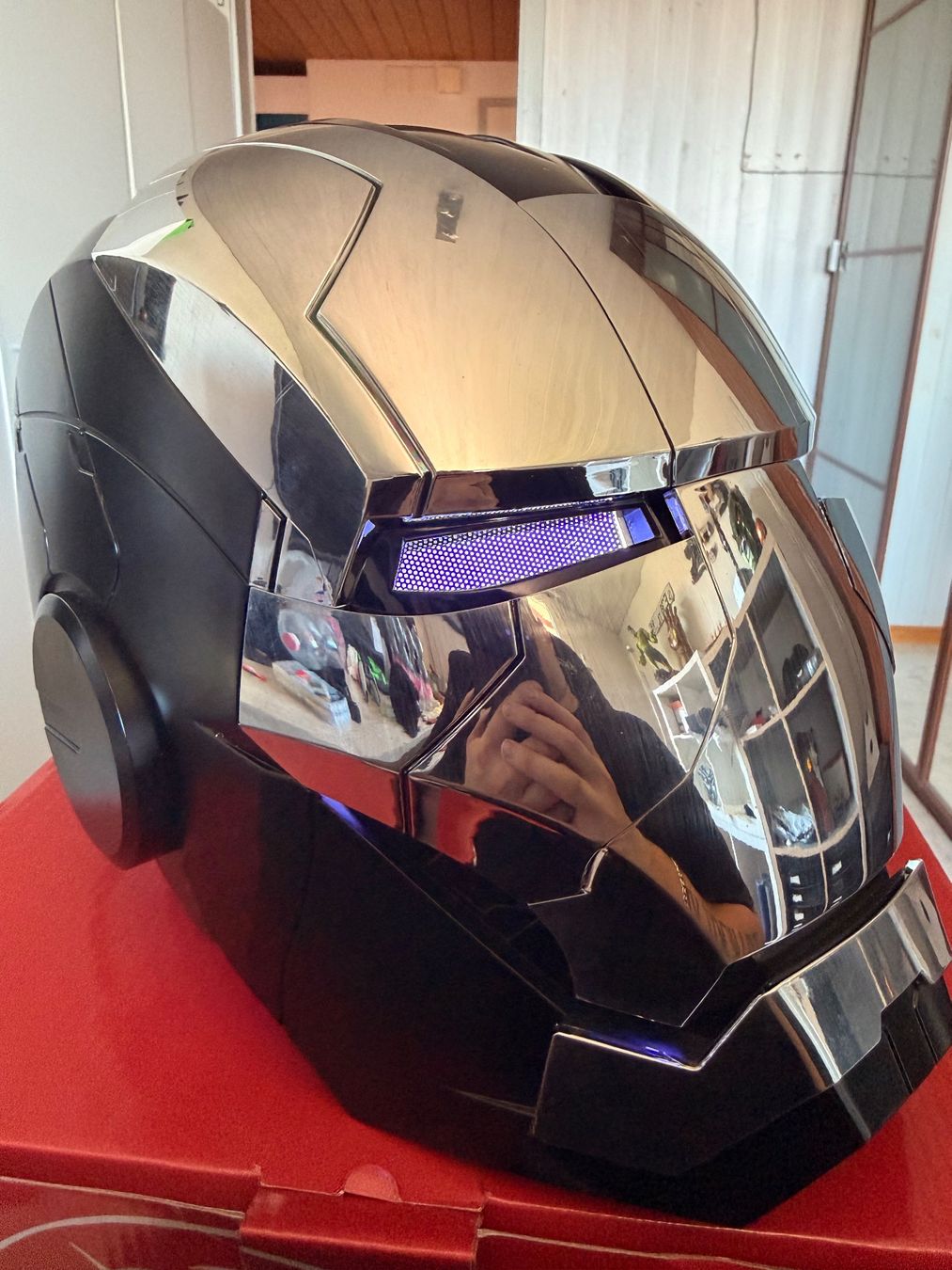 Caschi & visiere: Iron Man War Machine 1:1 Grösse Helm mit Sprachsteuerung – Nuovo (secondo la descrizione) da Lohn-Ammannsegg venduto da JarvisSystem2.0